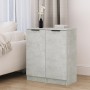 Aparadores 2 uds madera contrachapada gris hormigón 30x30x70 cm de vidaXL, Aparadores - Ref: Foro24-811142, Precio: 58,94 €, ...