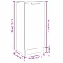 Aparadores 2 uds madera contrachapada gris hormigón 30x30x70 cm de vidaXL, Aparadores - Ref: Foro24-811142, Precio: 58,94 €, ...