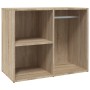 Mueble vestidor madera contrachapada roble Sonoma 80x40x65 cm de vidaXL, Taquillas y armarios de almacenamiento - Ref: Foro24...