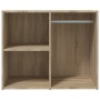 Mueble vestidor madera contrachapada roble Sonoma 80x40x65 cm de vidaXL, Taquillas y armarios de almacenamiento - Ref: Foro24...