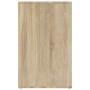 Mueble vestidor madera contrachapada roble Sonoma 80x40x65 cm de vidaXL, Taquillas y armarios de almacenamiento - Ref: Foro24...