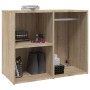 Mueble vestidor madera contrachapada roble Sonoma 80x40x65 cm de vidaXL, Taquillas y armarios de almacenamiento - Ref: Foro24...