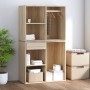 Mueble vestidor madera contrachapada roble Sonoma 80x40x65 cm de vidaXL, Taquillas y armarios de almacenamiento - Ref: Foro24...