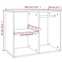 Mueble vestidor madera contrachapada blanco 80x40x65 cm de vidaXL, Taquillas y armarios de almacenamiento - Ref: Foro24-80884...