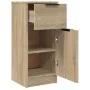 Oak Sonoma plywood sideboard 30x30x70 cm by vidaXL, Sideboards - Ref: Foro24-811121, Price: 56,51 €, Discount: %