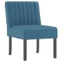 Blauer, mit Samt gepolsterter Stuhl von vidaXL, Einfache Stühle - Ref: Foro24-352450, Preis: 79,30 €, Rabatt: %