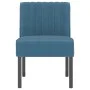 Blauer, mit Samt gepolsterter Stuhl von vidaXL, Einfache Stühle - Ref: Foro24-352450, Preis: 79,30 €, Rabatt: %