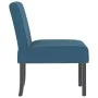 Blauer, mit Samt gepolsterter Stuhl von vidaXL, Einfache Stühle - Ref: Foro24-352450, Preis: 79,30 €, Rabatt: %