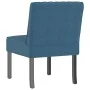 Blauer, mit Samt gepolsterter Stuhl von vidaXL, Einfache Stühle - Ref: Foro24-352450, Preis: 79,30 €, Rabatt: %