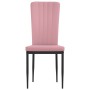 Sillas de comedor 4 unidades terciopelo rosa de vidaXL, Sillas de comedor - Ref: Foro24-326108, Precio: 163,91 €, Descuento: %