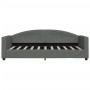 Sofá cama tela gris oscuro 90x190 cm de vidaXL, Camas y somieres - Ref: Foro24-354122, Precio: 186,36 €, Descuento: %