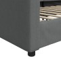Sofá cama tela gris oscuro 90x190 cm de vidaXL, Camas y somieres - Ref: Foro24-354122, Precio: 186,36 €, Descuento: %