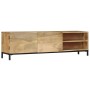 Mueble para TV madera maciza de mango 145x30x41 cm de vidaXL, Muebles TV - Ref: Foro24-247944, Precio: 281,36 €, Descuento: %