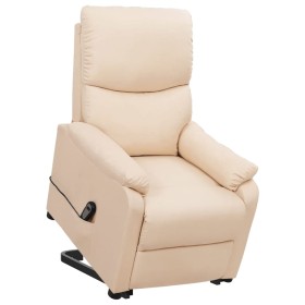 Sillón elevable tela crema en Sillones | Comprar online en Foru.es