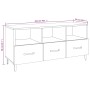 Mueble para TV madera contrachapada color roble 102x35x50 cm de vidaXL, Muebles TV - Ref: Foro24-812612, Precio: 86,36 €, Des...