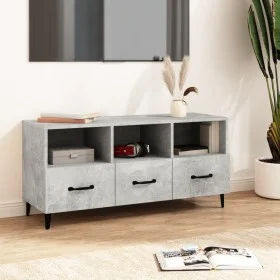 Mueble de TV madera contrachapada gris hormigón 102x35x50 cm de vidaXL, Muebles TV - Ref: Foro24-812613, Precio: 77,16 €, Des...