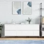 Aparadores 3 uds madera contrachapada blanco de vidaXL, Aparadores - Ref: Foro24-3190197, Precio: 187,21 €, Descuento: %