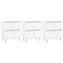 Aparadores 3 uds madera contrachapada blanco de vidaXL, Aparadores - Ref: Foro24-3190197, Precio: 189,51 €, Descuento: %