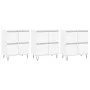 Aparadores 3 uds madera contrachapada blanco de vidaXL, Aparadores - Ref: Foro24-3190197, Precio: 187,21 €, Descuento: %