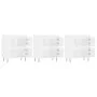 Aparadores 3 uds madera contrachapada blanco de vidaXL, Aparadores - Ref: Foro24-3190197, Precio: 187,21 €, Descuento: %
