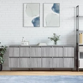 Aparadores 3 uds madera contrachapada gris Sonoma de vidaXL, Aparadores - Ref: Foro24-3190203, Precio: 187,21 €, Descuento: %