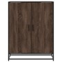 Zapatero de madera y metal marrón roble 75x38x97,5 cm en Zapateros y organizadores de calzado | Comprar online en Foru.es