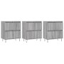 Aparadores 3 uds madera contrachapada gris Sonoma de vidaXL, Aparadores - Ref: Foro24-3190203, Precio: 189,51 €, Descuento: %