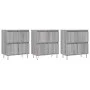 Aparadores 3 uds madera contrachapada gris Sonoma de vidaXL, Aparadores - Ref: Foro24-3190203, Precio: 187,21 €, Descuento: %