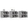 Aparadores 3 uds madera contrachapada gris Sonoma de vidaXL, Aparadores - Ref: Foro24-3190203, Precio: 187,21 €, Descuento: %