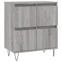 Aparadores 3 uds madera contrachapada gris Sonoma de vidaXL, Aparadores - Ref: Foro24-3190203, Precio: 187,21 €, Descuento: %