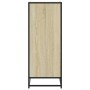 Zapatero de madera y metal roble Sonoma 75x38x97,5 cm en Zapateros y organizadores de calzado | Comprar online en Foru.es