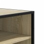 Zapatero de madera y metal roble Sonoma 75x38x97,5 cm en Zapateros y organizadores de calzado | Comprar online en Foru.es