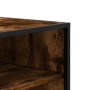 Zapatero de madera y metal roble ahumado 75x38x97,5 cm en Zapateros y organizadores de calzado | Comprar online en Foru.es