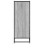 Zapatero madera de ingeniería y metal gris Sonoma 75x38x97,5 cm en Zapateros y organizadores de calzado | Comprar online en Foru