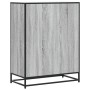 Zapatero madera de ingeniería y metal gris Sonoma 75x38x97,5 cm en Zapateros y organizadores de calzado | Comprar online en Foru