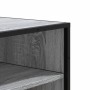 Zapatero madera de ingeniería y metal gris Sonoma 75x38x97,5 cm en Zapateros y organizadores de calzado | Comprar online en Foru