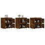 Aparadores 3 uds madera contrachapada roble ahumado de vidaXL, Aparadores - Ref: Foro24-3190202, Precio: 194,17 €, Descuento: %