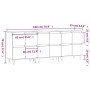 Aparadores 3 uds madera contrachapada roble ahumado de vidaXL, Aparadores - Ref: Foro24-3190202, Precio: 194,17 €, Descuento: %