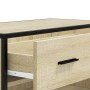 Zapatero de madera y metal roble Sonoma 75x38x97,5 cm en Zapateros y organizadores de calzado | Comprar online en Foru.es