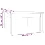 Solid pine wood coffee table 55x55x30 cm by vidaXL, Coffee table - Ref: Foro24-814229, Price: 37,82 €, Discount: %