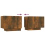 Mueble para TV madera contrachapada roble ahumado 100x35x40 cm de vidaXL, Muebles TV - Ref: Foro24-815717, Precio: 51,28 €, D...