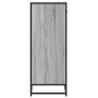 Zapatero madera de ingeniería y metal gris Sonoma 75x38x97,5 cm en Zapateros y organizadores de calzado | Comprar online en Foru