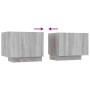Mueble de TV madera contrachapada gris Sonoma 100x35x40 cm de vidaXL, Muebles TV - Ref: Foro24-815718, Precio: 64,80 €, Descu...