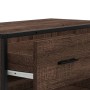 Zapatero de madera y metal marrón roble 75x38x97,5 cm en Zapateros y organizadores de calzado | Comprar online en Foru.es