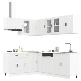 Mueble de cocina Porto blanco 11 piezas madera contrachapada en Armarios de cocina | Comprar online en Foru.es