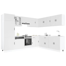 Mueble de cocina Porto blanco 14 piezas madera contrachapada en Armarios de cocina | Comprar online en Foru.es