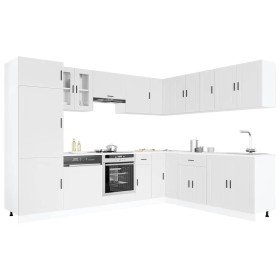 Mueble de cocina Porto blanco 14 piezas madera contrachapada en Armarios de cocina | Comprar online en Foru.es