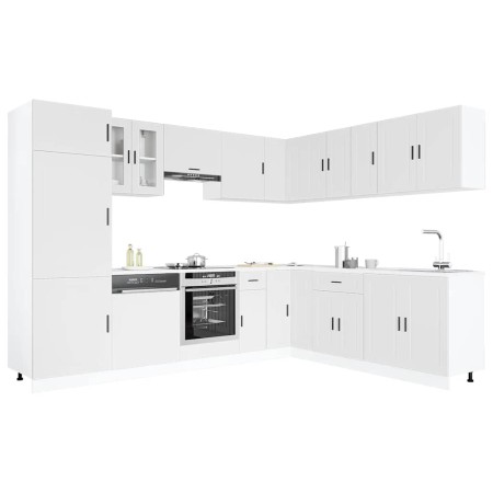 Mueble de cocina Porto blanco 14 piezas madera contrachapada en Armarios de cocina | Comprar online en Foru.es