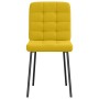 Sillas de comedor 4 unidades terciopelo amarillo en Sillas de comedor | Comprar online en Foru.es