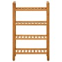 Zapatero con 4 estantes madera maciza de roble 50x27x80 cm en Zapateros y organizadores de calzado | Comprar online en Foru.es